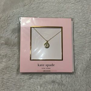 Kate spade letter G necklace